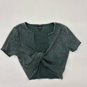 Wild Fable acid teal Crop Top